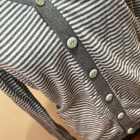 Oakley Striped Silk/Cashmere Blend Cardigan Unisex Small - Picture 7 of 9